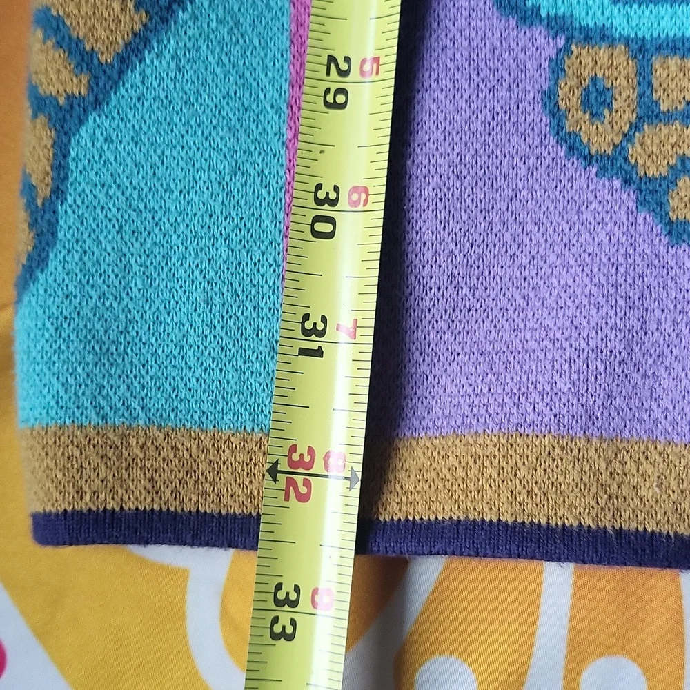 🦋 Long Open Front Intarsia Moth/Butterfly Sweater - Picture 10 of 10